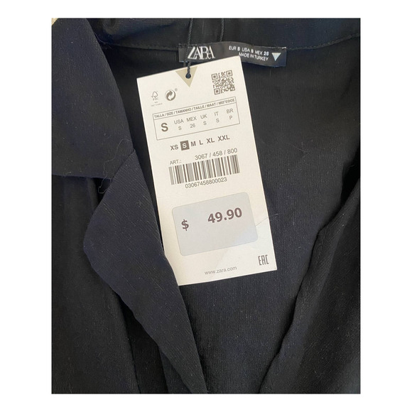 Zara Black Cutout Bodysuit - Picture 3 of 3